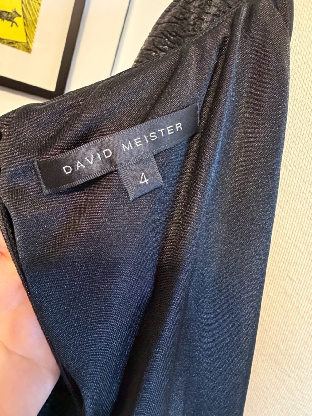 David Meister Metallic Rhinestone Dress - Picture 9 of 11